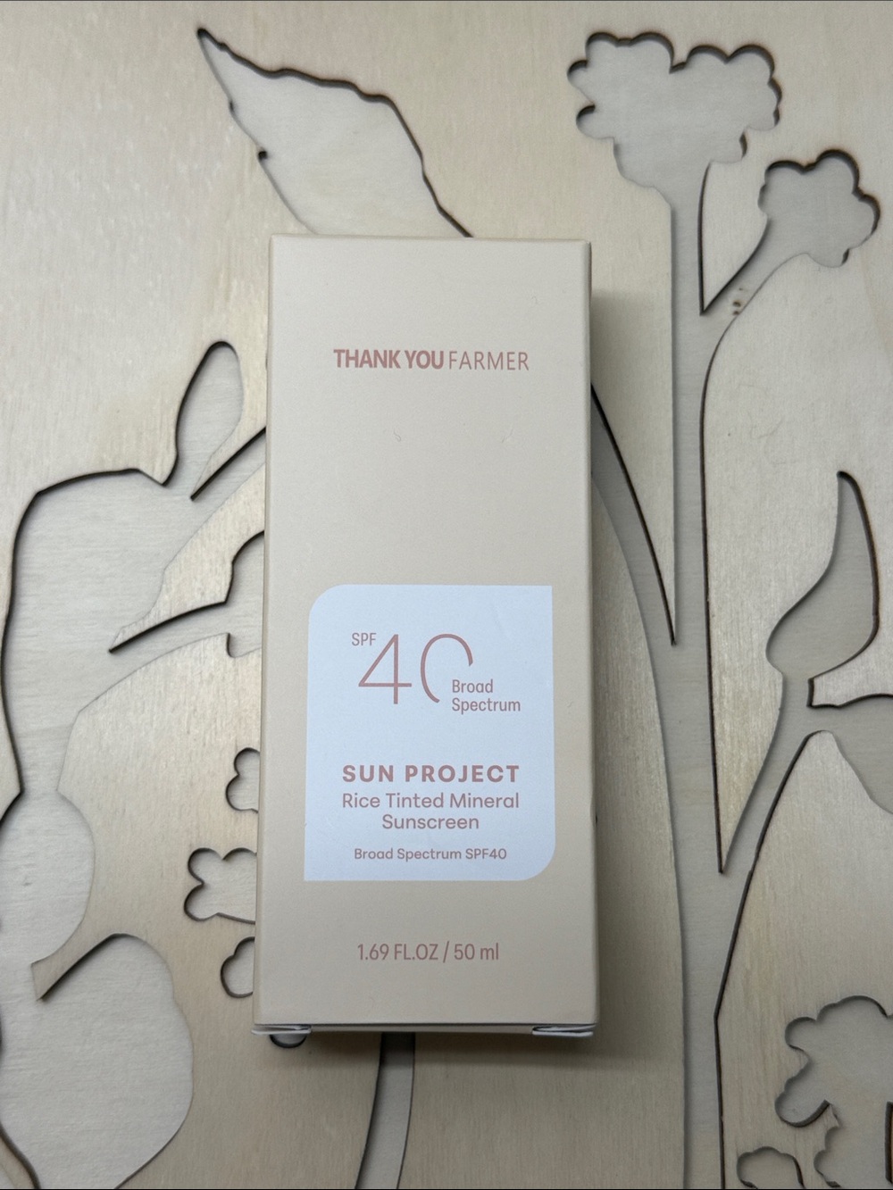 Sun Project Rice Tinted Mineral Sunscreen SPF 40 - Cream